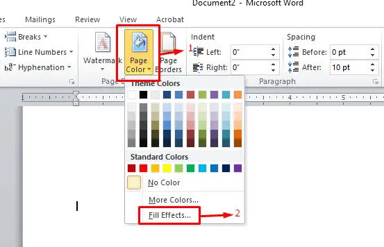 Add Backgrounds in Word Step 17