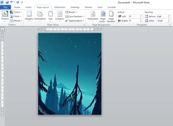Add Backgrounds in Word Step 20