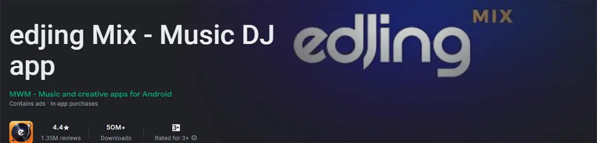 Aplikasi Pemotong Lagu Edjing Mix DJ music mixer