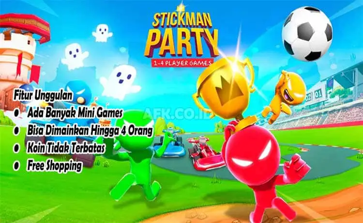 Fitur Menarik Stickman Party Mod Apk