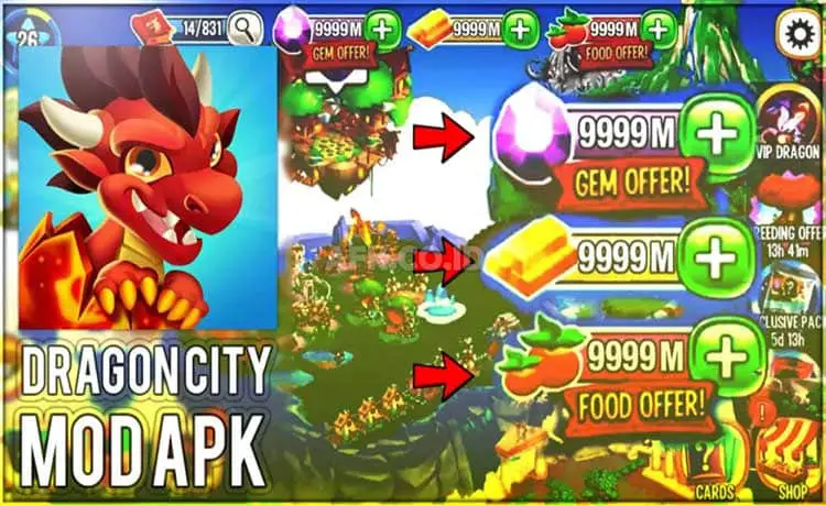 Fitur Unggulan Dragon City Mod APK