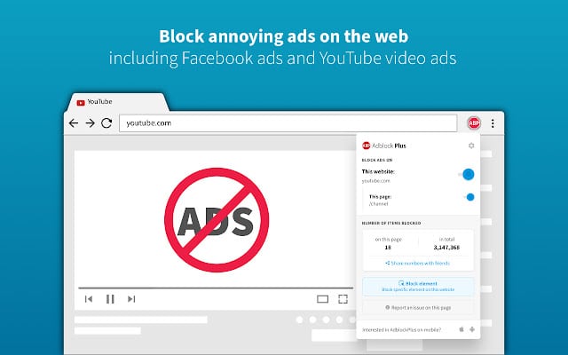 Blokir Iklan dengan AdBlocker