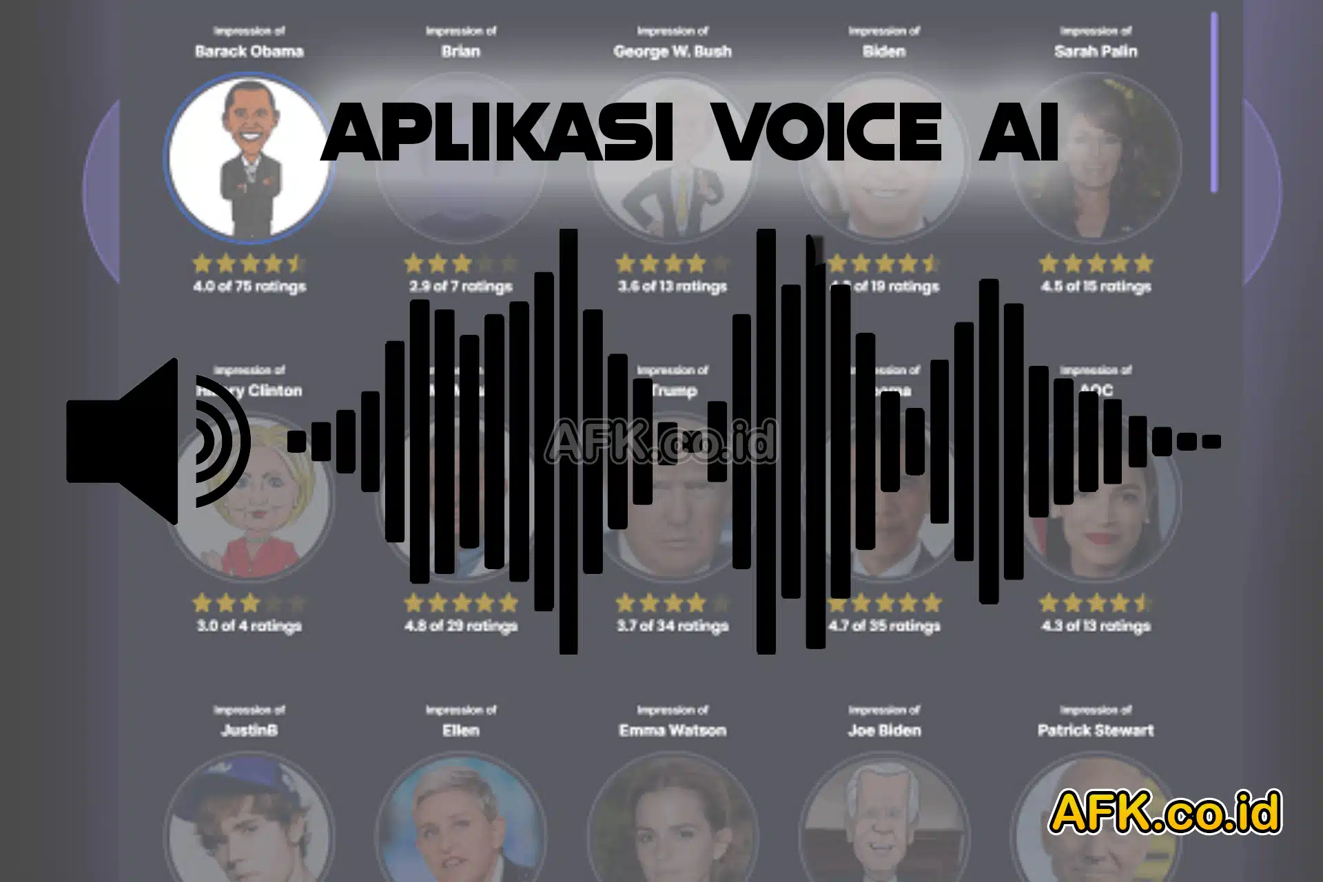 Aplikasi AI Voice Generator Gratis, Ganti Suaramu Jadi Suara Artis!