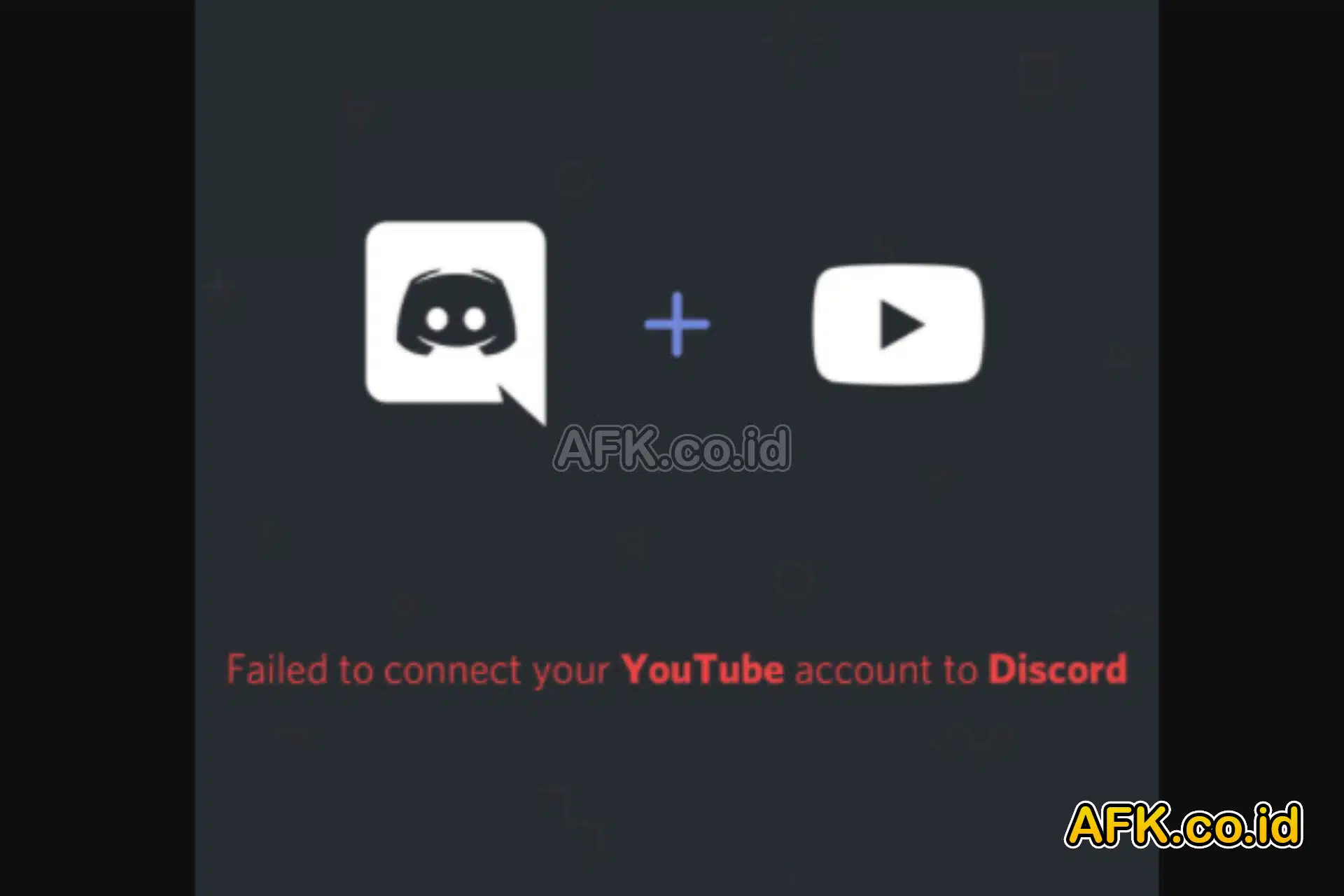 Solusi Failed to connect your YouTube account to Discord Lengkap