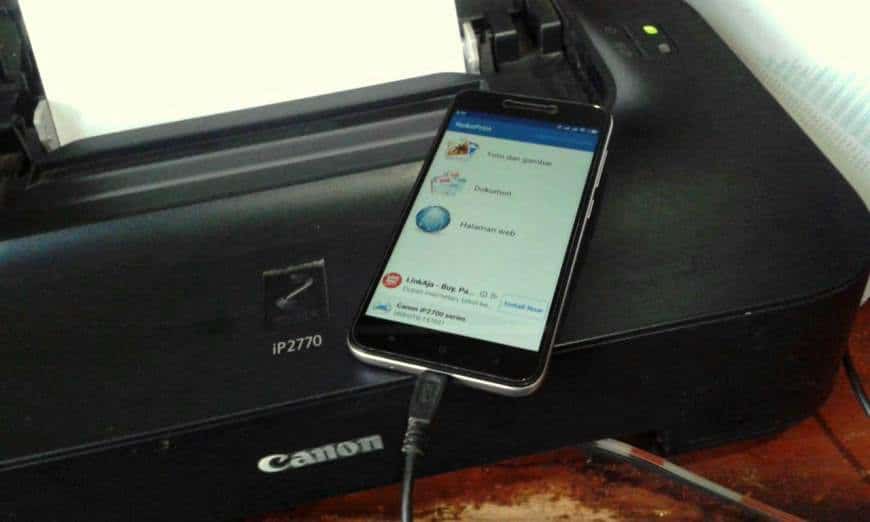 Cara Print Dari HP Android ke Printer Canon IP2770