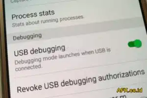 pilihan usb debugging di android