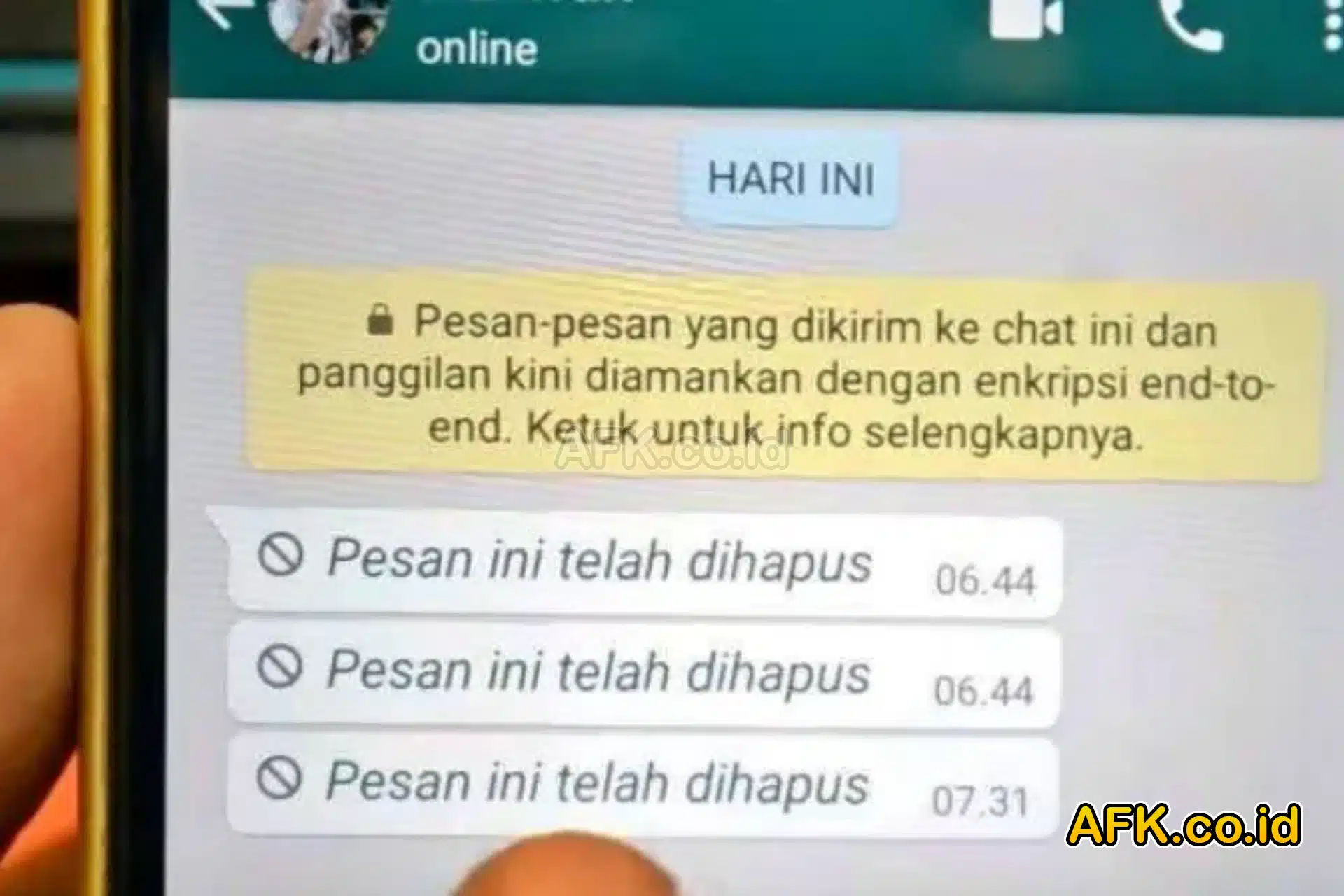 Cara mengembalikan foto whatsapp yang sudah dihapus