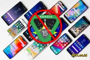 ilustrasi daftar lengkap ponsel yang tidak dapat update android 15