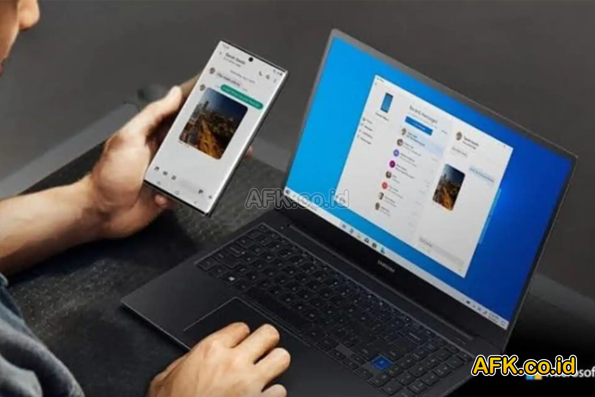 mengakses hp android ke komputer