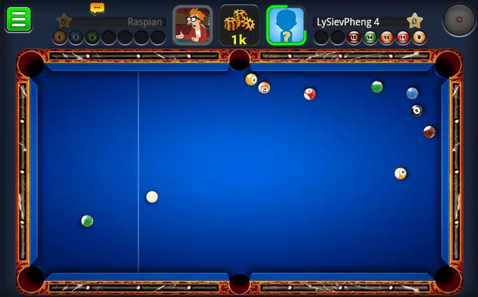 tambilan aplikasi 8 ball pool