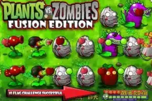 ilustrasi plant vs zombie fusion